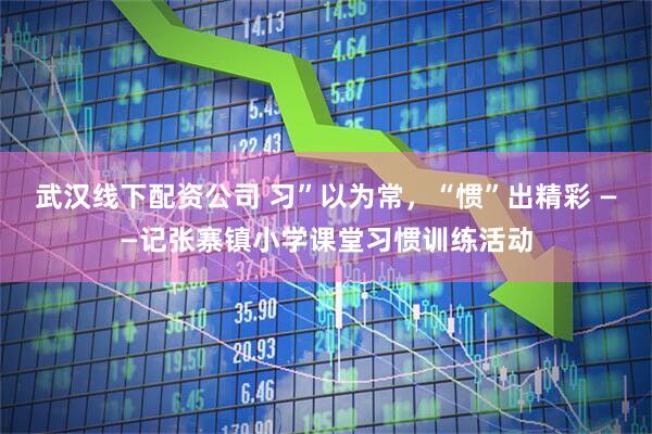 武汉线下配资公司 习”以为常，“惯”出精彩 ——记张寨镇小学课堂习惯训练活动